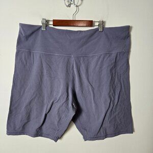 Athleta Size 3X Elation Ultra High Rise 9" Short Buttery-soft Purple Compression